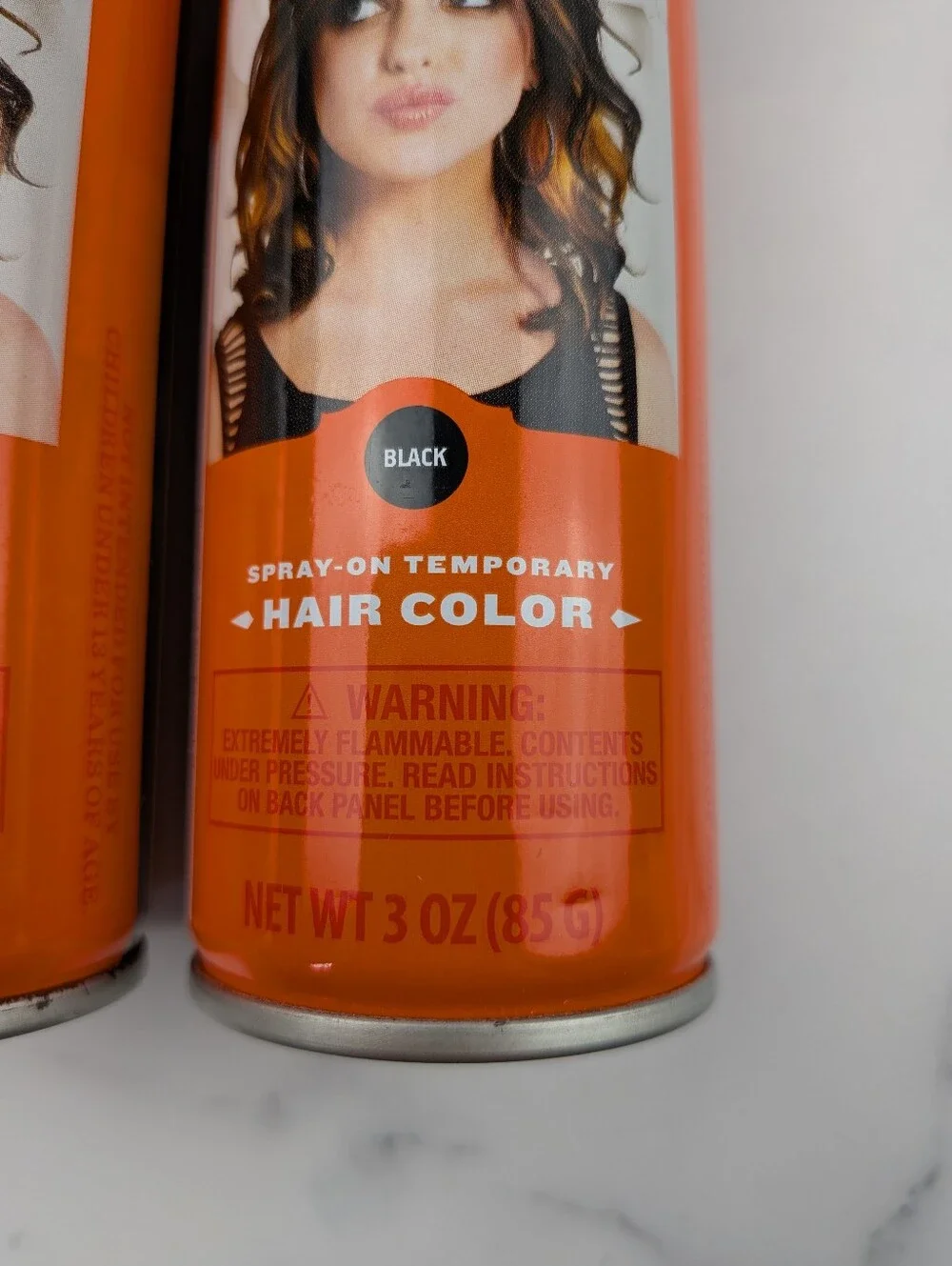 Lot Of 2 Hyde and EEK! Boutique Spray on Temporary Hair Color Black